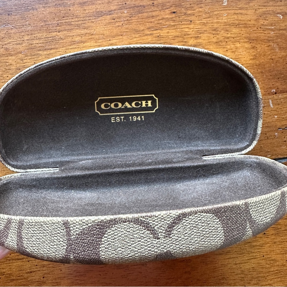 Coach Signature Canvas Eyeglass / Sunglass Hard Case